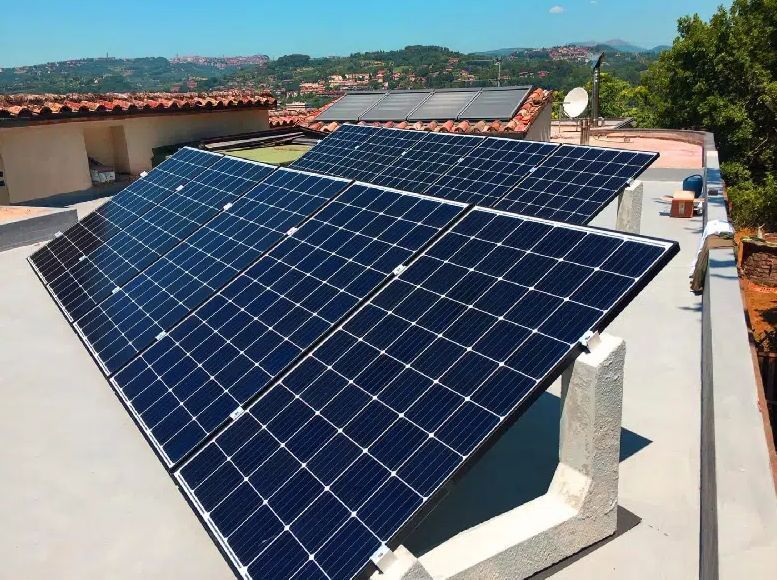 Support photovoltaïque 30° - Au sol ou sur toit terrasse_0