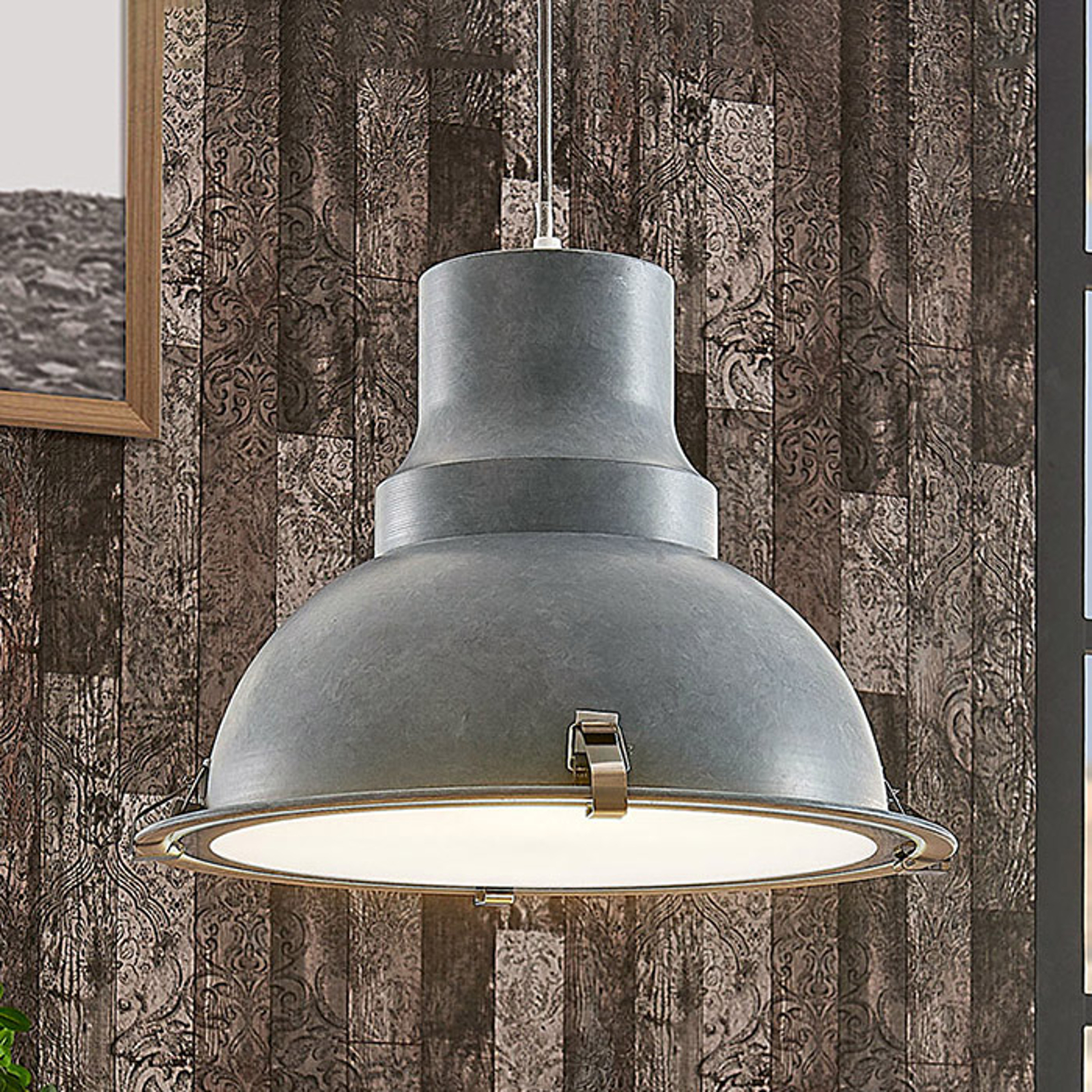 LINDBY SUSPENSION EN MÉTAL GRIS BÉTON PERCIVAL