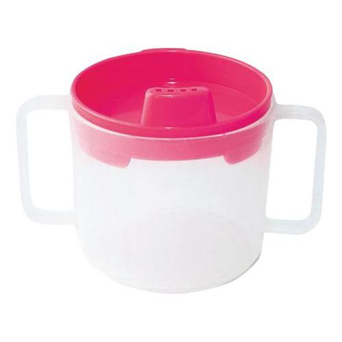 TASSES À ANSE ET BEC 20 CL - POLYP. - GRENADINE - PLASTOREX