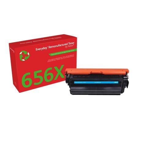 TONER REMANUFACTURÉ CYAN EVERYDAY™ DE XEROX COMPATIBLE AVEC HP 656X (CF461X), GRANDE CAPACITÉ - TONER COMPATIBLE