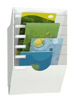 TRIEUR MURAL MONOBLOC PLASTIQUE CEP EXPO 2 À COMPARTIMENTS - BLANC