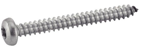 VIS À TÔLE TÊTE CYLINDRIQUE BOMBÉE 6 LOBES INOX A2 DIN 7981 5,5X38 BOÎTE DE 200 - ACTON - 624075,5X38
