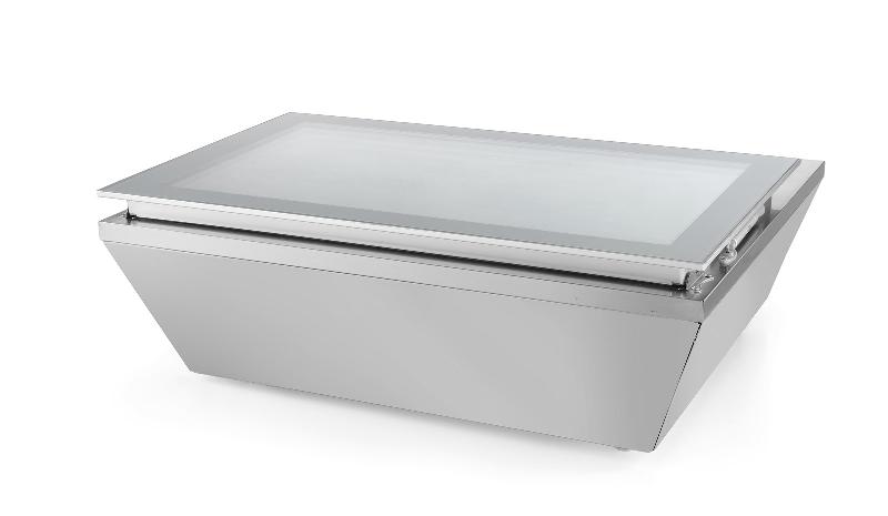 Vitrine de table réfrigérée négatif - 8 x gn 1/6 - 233689_0