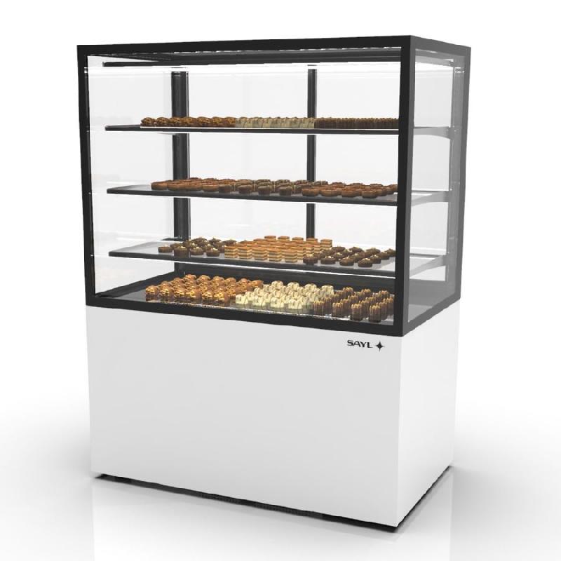 Vitrine réfrigérée INTEGRA humidité contrôlée sur base - 1200 mm - 4 niveaux - H1400 mm - IN120/80-140H | Sayl Barcelona -_0