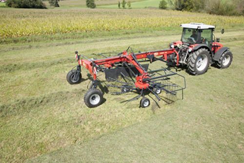 Andaineur double rotor Andex 644 - Vicon - largeur réglable 6,30m à 7,80m - châssis robuste_0