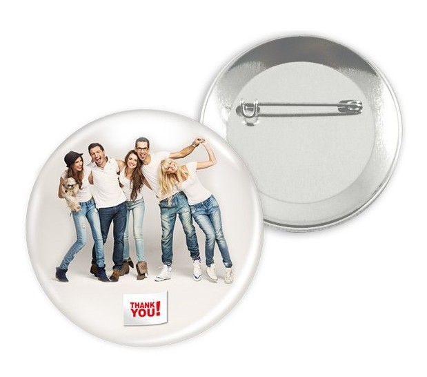 Badge personnalisé 88 mm - attache épingle - idéal pour réunions, séminaires et évènements_0