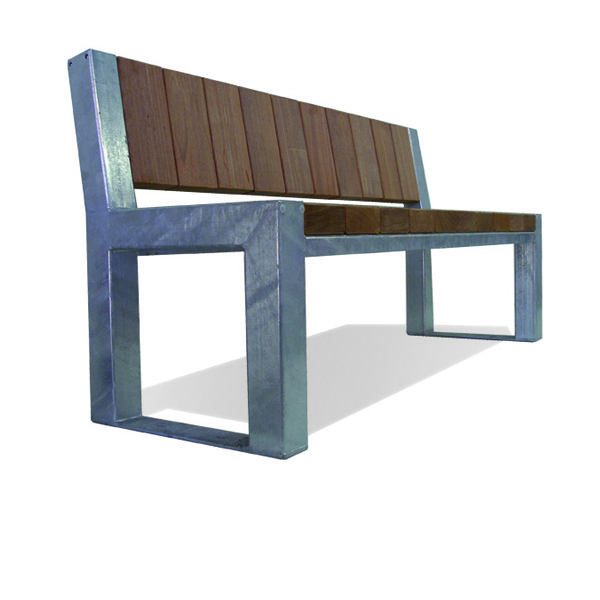 Banc public en bois moderne norcor ligne b.L.O.C_0