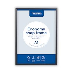 Cadre clipsable Europel Economy A1 noir 25mm - noir aluminium 355066_0