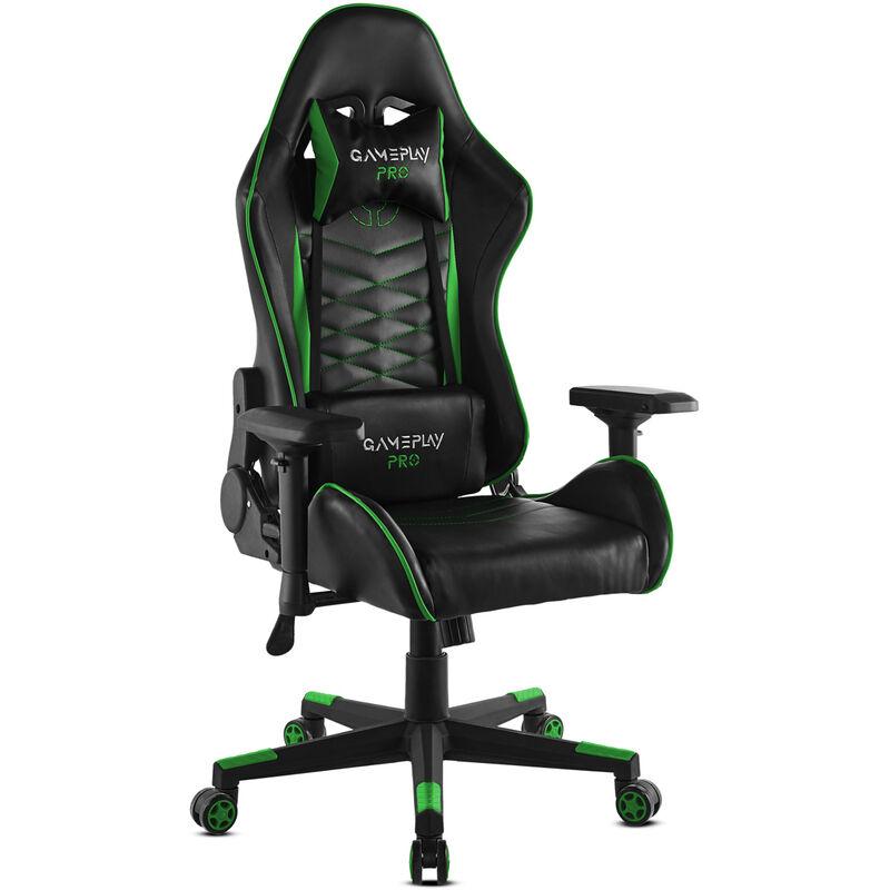 CHAISE GAMING FAUTEUIL DE BUREAU, CHAISE GAMER ERGONOMIQUE POUR ORDINATEUR OU OFFICE, FAUTEUIL