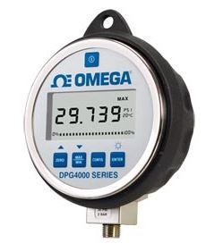 Dpg4000-100 - manomètre numérique très haute précision - omega - 0 à 100 psig (0-7 bar) avec fixation inférieure_0
