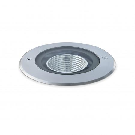 Luminaire encastré au sol adgo ip67 led cob 15w 3000k acier inoxydable_0