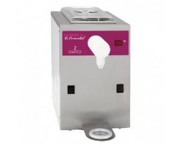 Machine réfrigérée à chantilly en inox - Furnotel - cuve 2 litres - 100L/heure - 250x410x400mm - MONO 230V - 0.3 kW_0