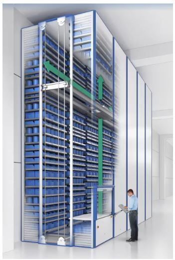 Magasin automatisé MULTI-SPACE® Hänel - Stockeur vertical 3D Lift pour optimisation et stockage dynamique_0