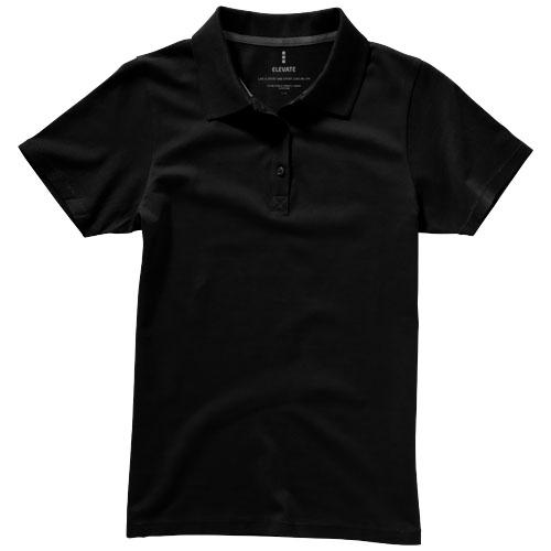 Polo manches courtes pour femme Seller 38091992 - col côte en tricot plat - 100% coton - 180 g/m²_0