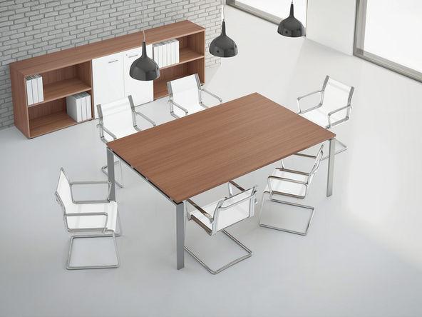 Table de réunion Lexo - plateau surélevé - plusieurs dimensions et finitions_0