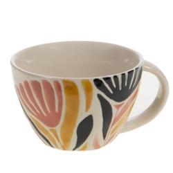 Tasse à thé Margot 25 cl x2 -  Multicolore Rond Grès Amadeus 12.3x10.5 cm - multicolore Grès 3520071919515_0