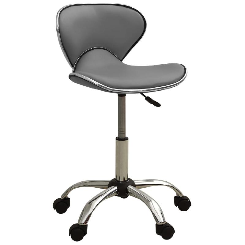 Vidaxl tabouret de salon et spa gris similicuir 323678_0