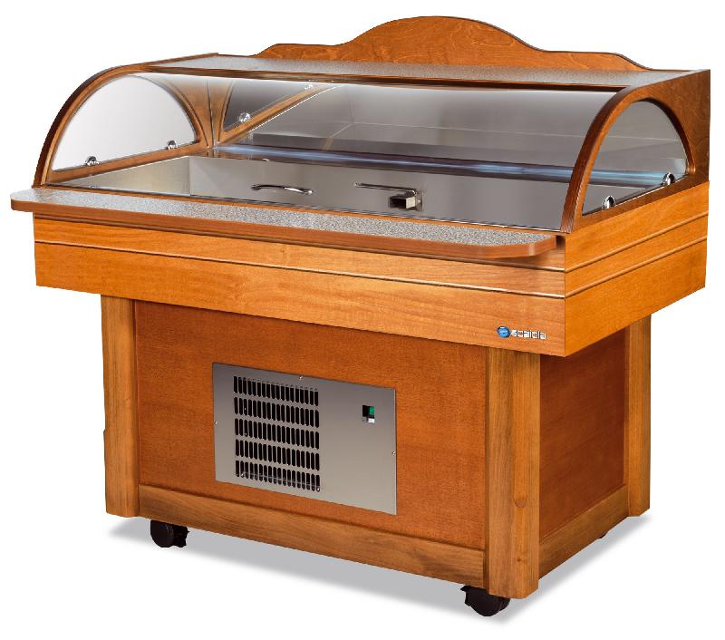 Vitrine réfrigérée à poissons - SCAIOLA - Cuve inox, éclairage LED, froid statique, gaz R452a_0