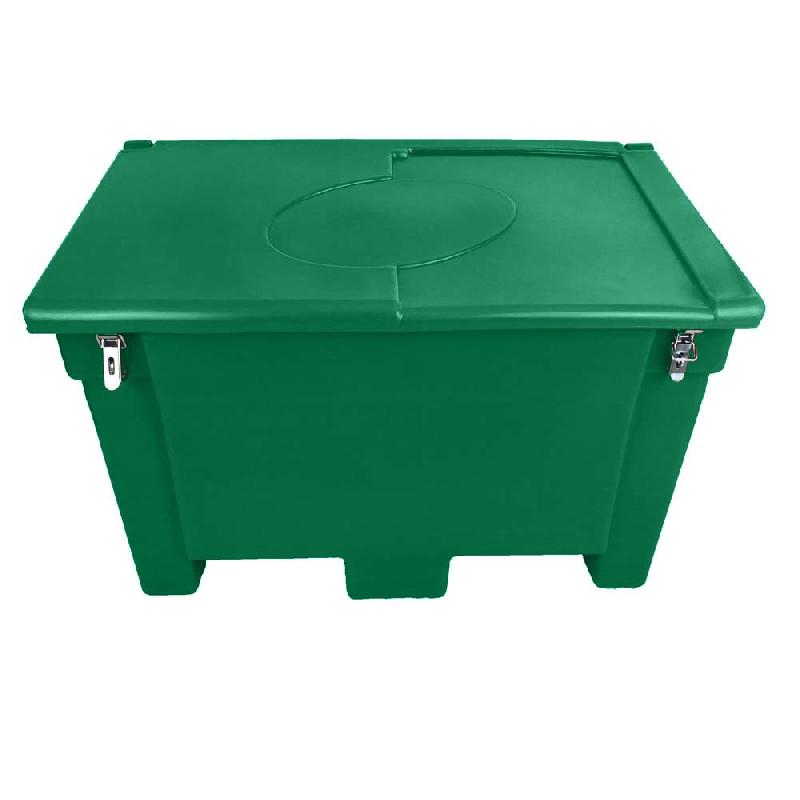 Bac de stockage alimentaire 300L - polyéthylène haute densité - grenouillères cadenassables - fabrication française_0
