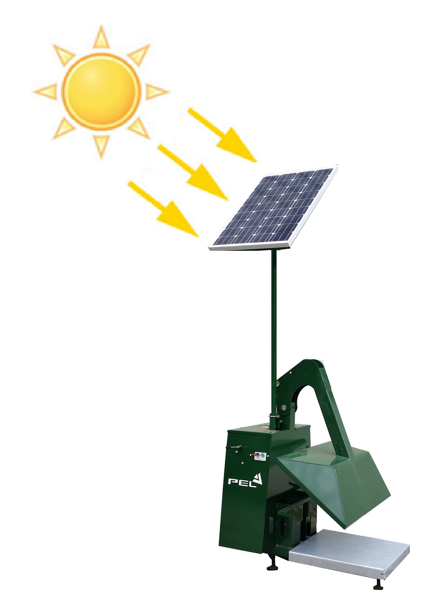 Compacteur / tasseur solaire de bacs 660l à 1100l standards_0