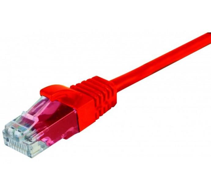 Cordon rj45 catégorie 5e u/utp snagless rouge - 0,5 m 973021_0