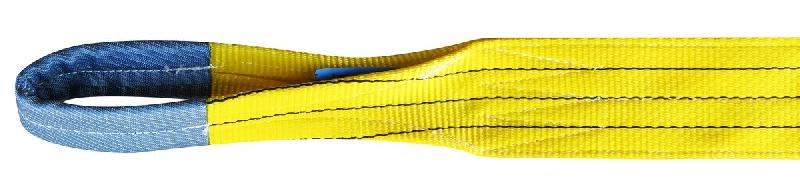 Élingue de levage plate - 2 épaisseurs à boucle - 3 tonnes - Jaune - 2 m_0