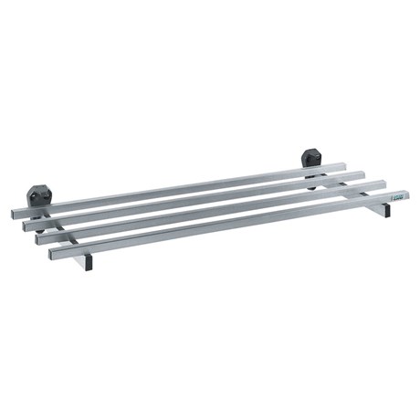 ETAGÈRE MURALE 4 BARRES FIXATION SUR CONSOLES INOX LONGUEUR 2000 MM