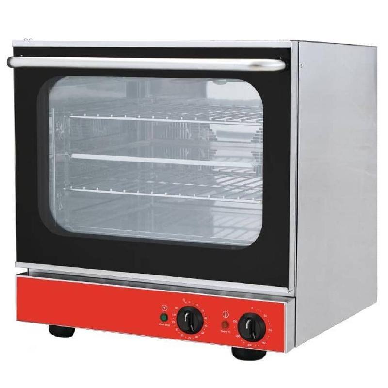 Four électrique à convection professionnel 2,8 kW - 4 niveaux GN 2/3 - Design compact et robuste en acier inoxydable_0