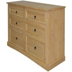 HELLOSHOP26 - Buffet bahut commode armoire meuble de rangement organisateur cuisine salle de séjour salon Gamme Corona Pin me x icain 110 x 43 x 81 -_0