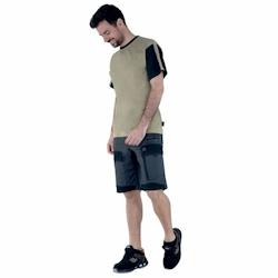 Lafont - Tee-shirt de travail mixte FLANGE Beige / Noir Taille XL - XL 3122458397260_0