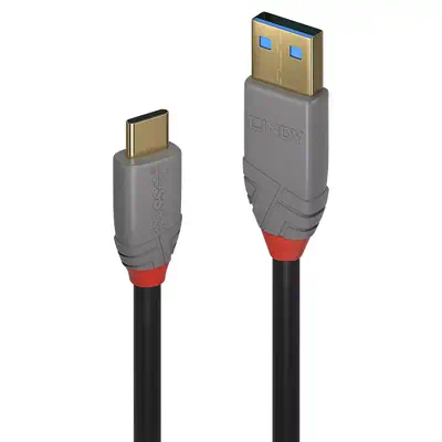 LINDY Cble USB 3.1 type C A 5A Anthra Line 0.5m_0