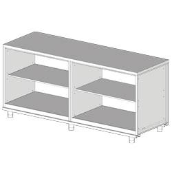 Meuble arrière neutre NN21X - Metrika Line - Dimensions 2100x695(670)xh950 mm_0