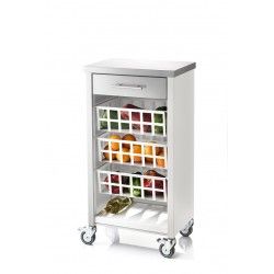 Moher - Desserte de cuisine design Don Hierro - Acier inoxydable AISI 430 - Dimensions 93 x 48 x 34 cm_0