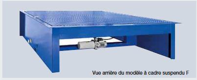 Niveleur de quai hydraulique - modèle à cadre suspendu F - cadre autoporteur avec cornières périphériques_0