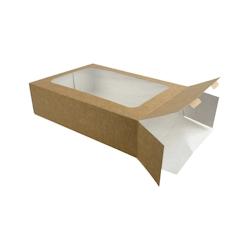 Packnwood FHC - Étui en carton kraft pour plateau repas - 100 pcs - 310x223x83mm - marron - recyclable et robuste_0