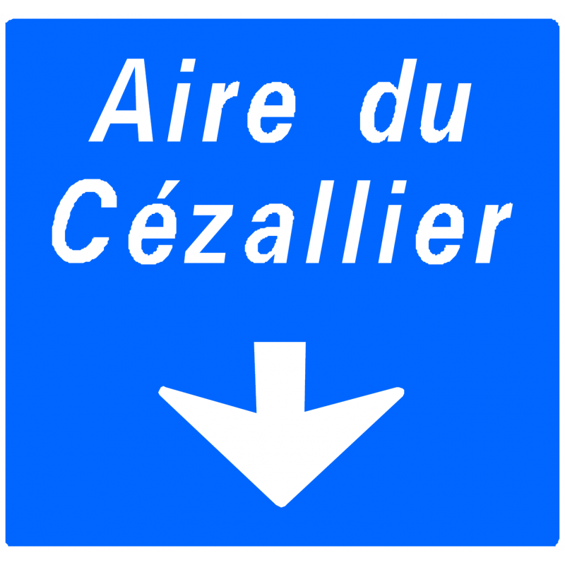 Panneau directionnel Da32b - Aire de repos sur autoroutes_0