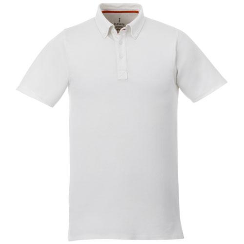 Polo boutonné manches courtes homme Atkinson 38104015 - tissu extensible 95% coton, 200 g/m²_0