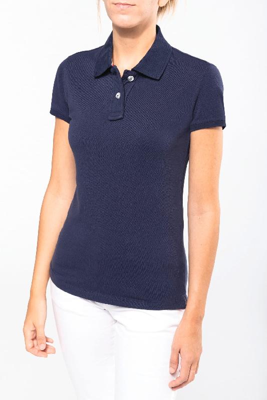 Polo manches courtes femme - Réf: KV2201 - 100% coton piqué vintage - Kariban - tailles XS à XXL - multiples coloris_0