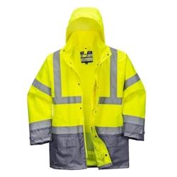 Portwest - Parka de travail bicolore 5 en 1 EXECUTIVE Jaune / Gris Taille XL - XL jaune 5036108256013_0