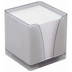 Quo Vadis - Bloc cube - Classic - Blanc - 10x10x9,5 cm - Papier Clairefontaine blanc - Fabrication française - bleu 236006Q_0