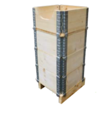 Rehausse supplémentaire en bois et acier - Dimensions 400 x 400 mm - Pliable et personnalisable_0
