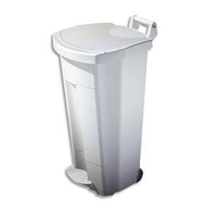 Ros - Poubelle à pédale 90L blanche - Réf. 56700_0