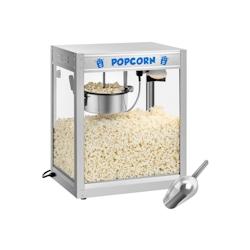 Royal Catering - Royal Catering Machine a Popcorn Professionnelle (1350 W, env. 6 kg/h, Acier Inoxydable, Revêtement antiadhésif) - argenté 4250928_0