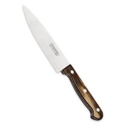 Tramontina-Couteau du chef Technobois 15cm. Inox pleine soie et technobois . - marron inox 21131196_0