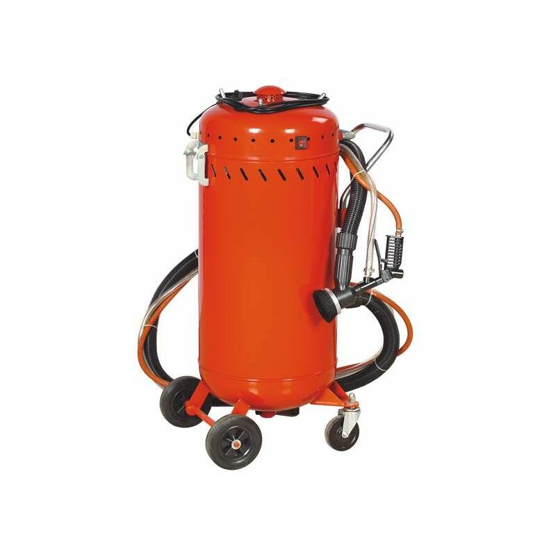 VARAN MOTORS - NESB-07 COMBINÉ SABLEUSE MOBILE 106 LITRES 0-10 BARS AVEC ASPIRATEUR DE RÉCUPÉRATION - ROUGE