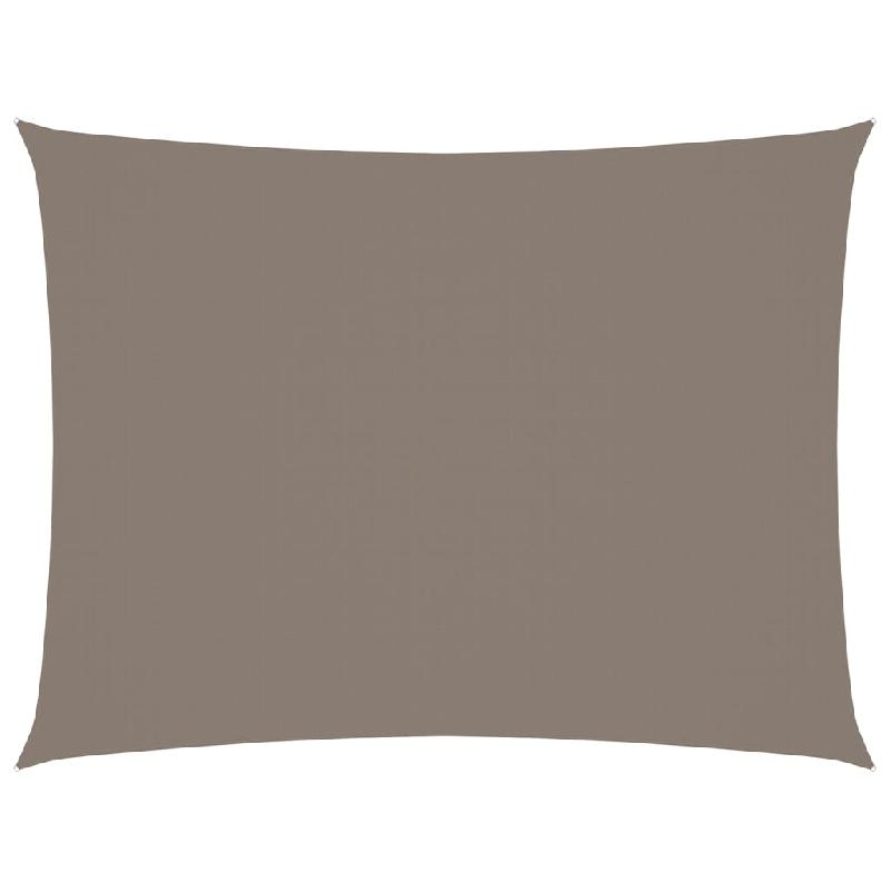 VOILE TOILE D\'OMBRAGE PARASOL TISSU OXFORD RECTANGULAIRE 2 X 3,5 M TAUPE 02_0009606_0