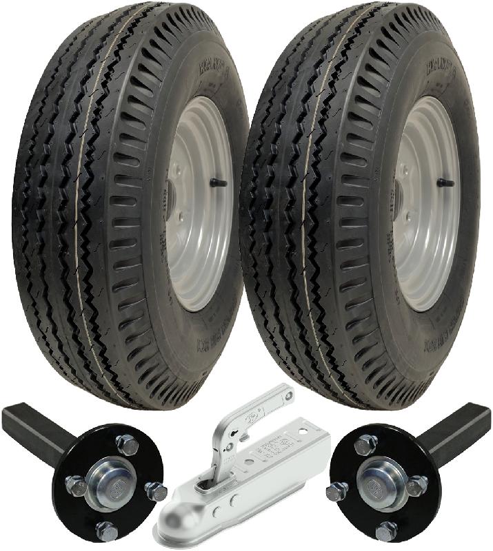 5.00-10 High Speed Trailer Kit Road Legal 500x10 Wheels, Axles  Hitch 710kgs_0