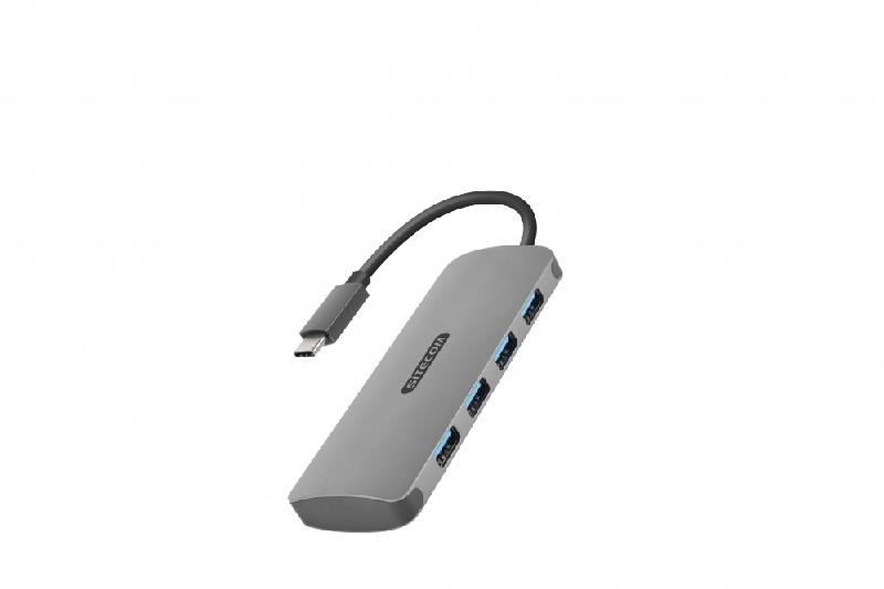 SITECOM CN-393 HUB USB-C 4 PORTS | USB-C MÂLE VERS 4 PORTS USB 3.0 FEM_0