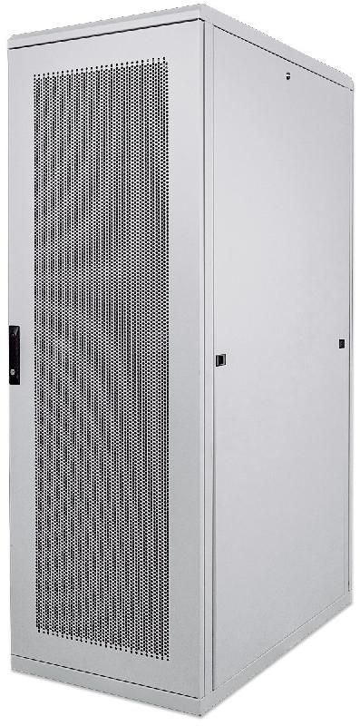 Baie serveur 19 pouces MHT246 avec porte perforée - 26U - 1000 (P) x 600 (L) x 1322 (H) - flatpack - gris - Bravour®_0