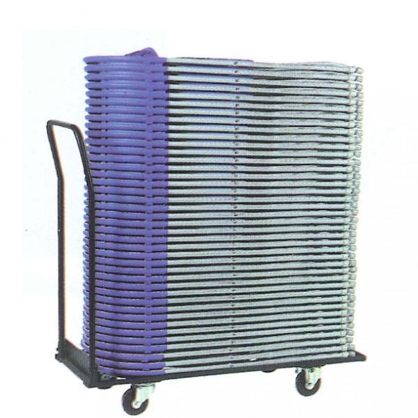 Chariot de transport de chaises - Epoxy noir - capacité jusqu'à 50 chaises - Rolléco_0